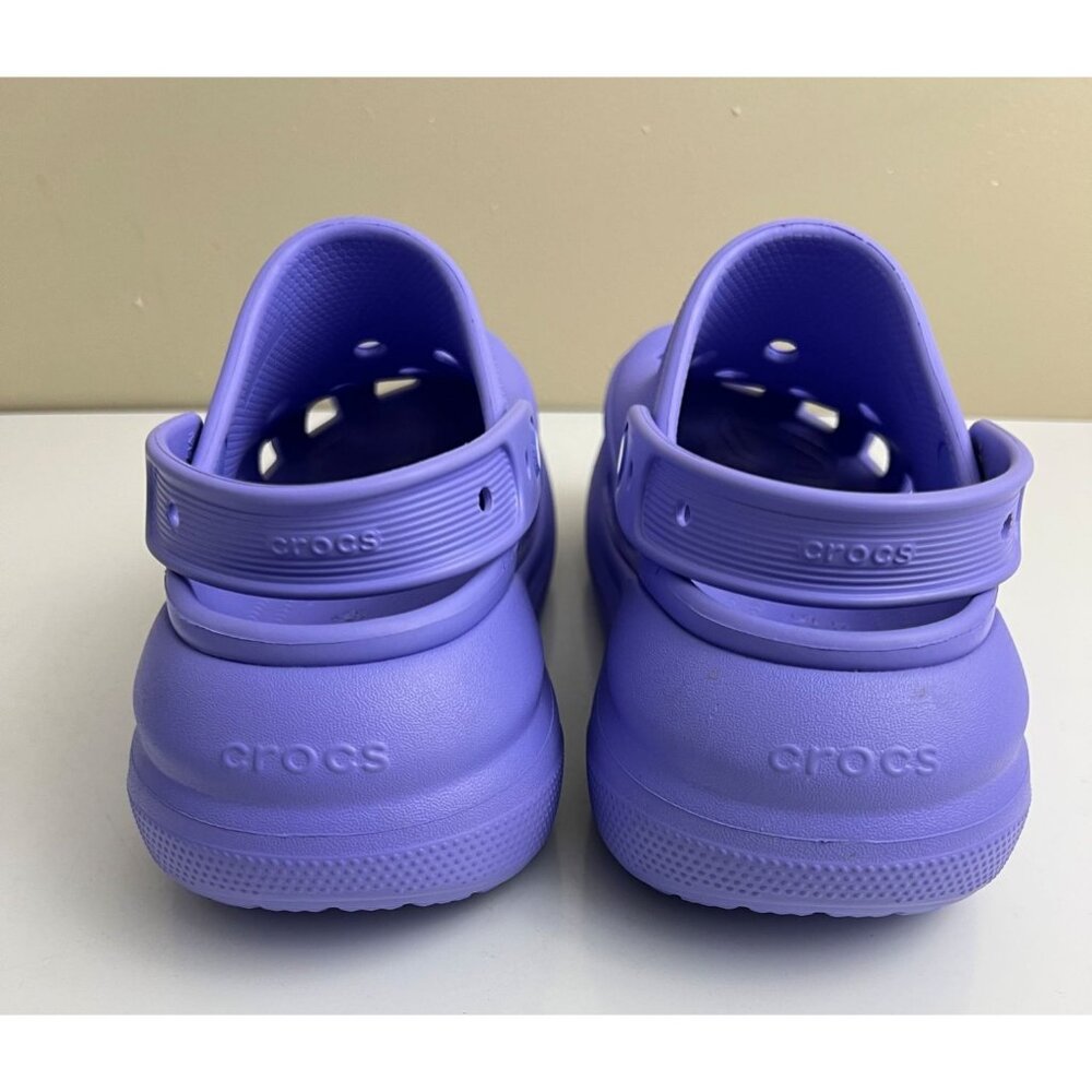 Crocs Classic Crush Violet Purple  Platform Clog Womens 9 Mens 7 Slip On Chunky - Picture 3 of 7